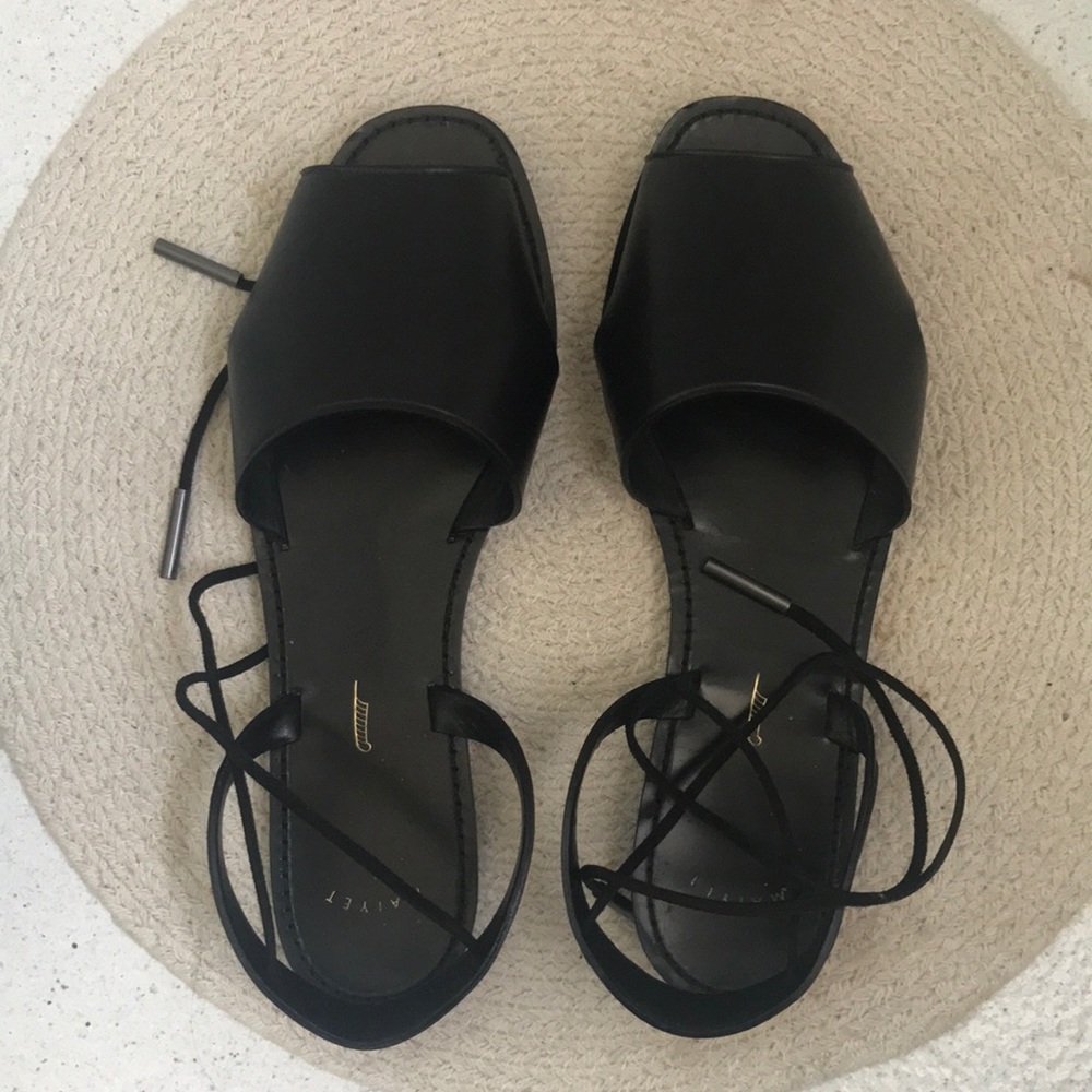 Maiyet Flat Ankle Wrap Sandals Flats Italy 38.5